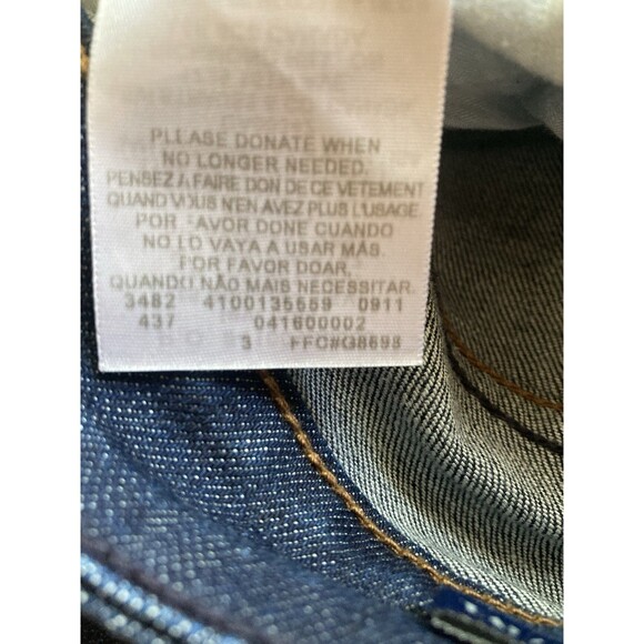 Levis Demi Curve 12M Classic Bootcut Womens 34x32 Dark Denim Blue Jeans - Picture 10 of 10